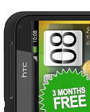 HTC Incredible S - 3 Months Free