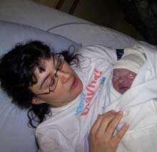 Matthew Shultz, seen with his mother Christiane, died shortly after birth in 2009. (CBC) 