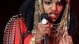 M.I.A. performs at the Super Bowl halftime show